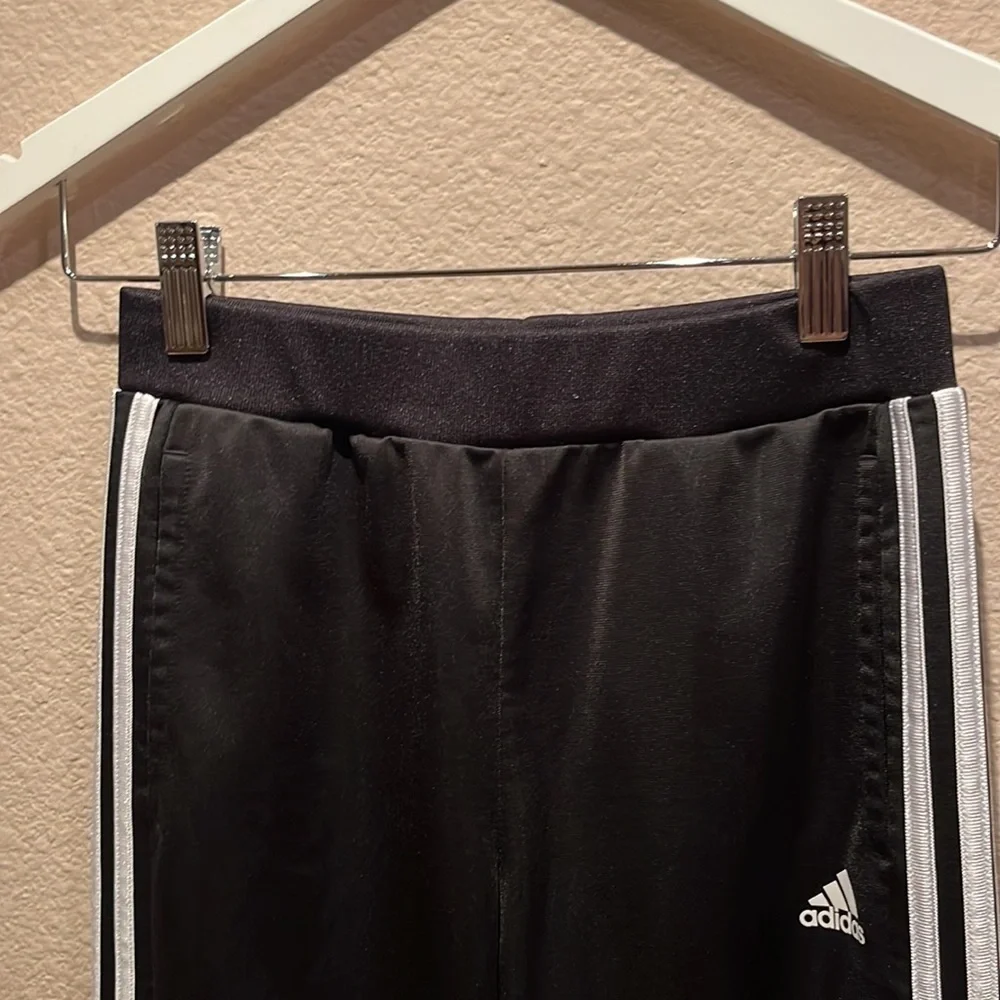 Adidas Black White Triple Stripe Track Pants Size 14 or Large